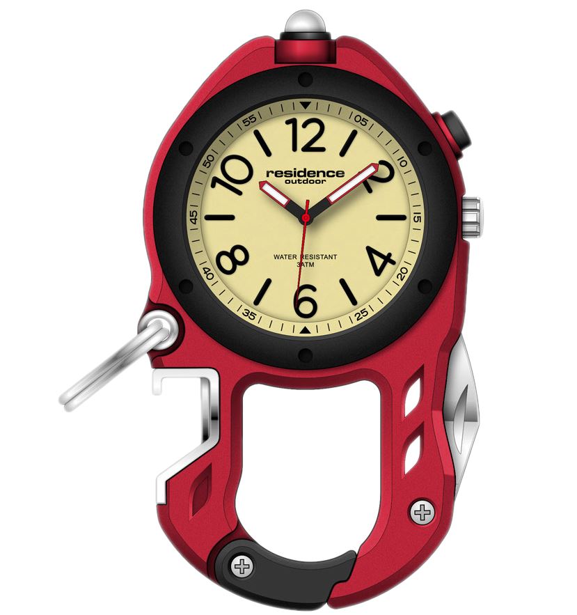 Backpacker Quartz Analog Watch Red