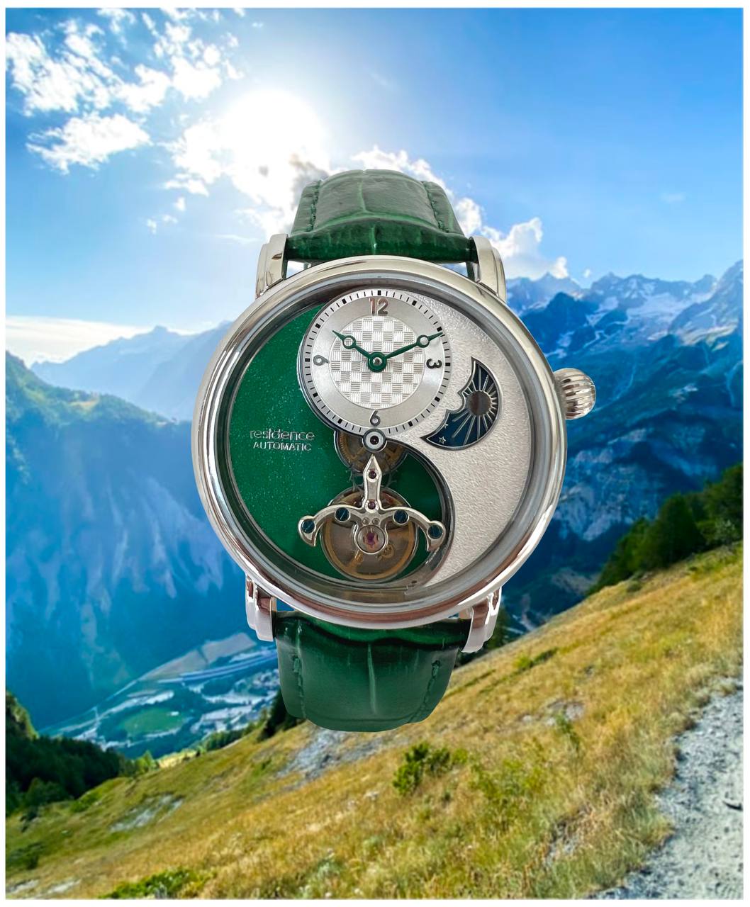 YIN YANG WATCH GREEN 37MM