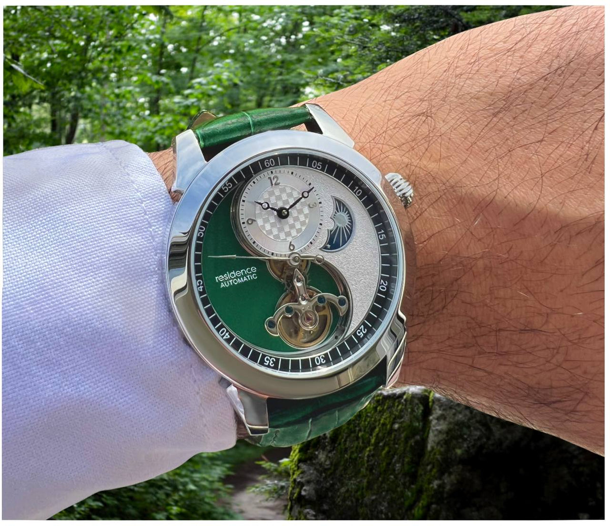 YIN YANG WATCH GREEN 44MM