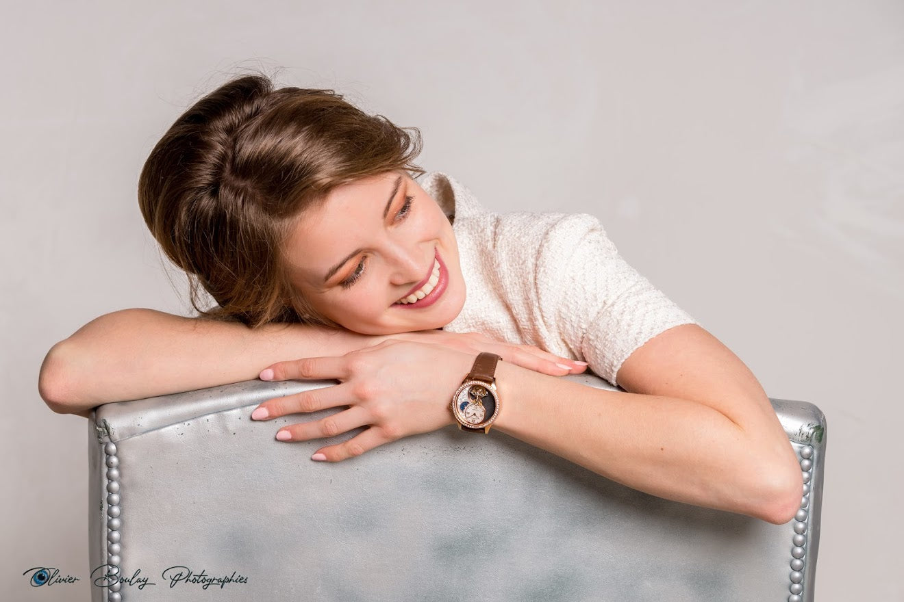 YIN YANG Watch STAR Rose Gold Colored 37mm