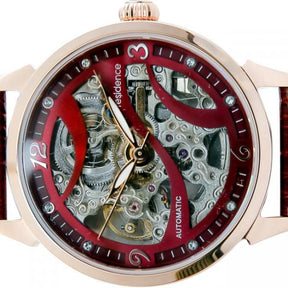 COLOR Steel Watch Rose Gold/ Bordeaux red