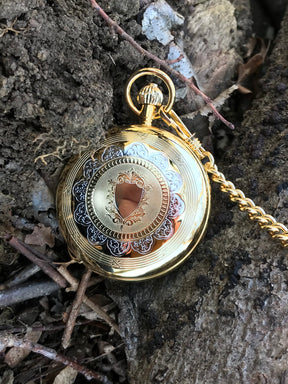 Big Double Cover Gold Pocketwatch