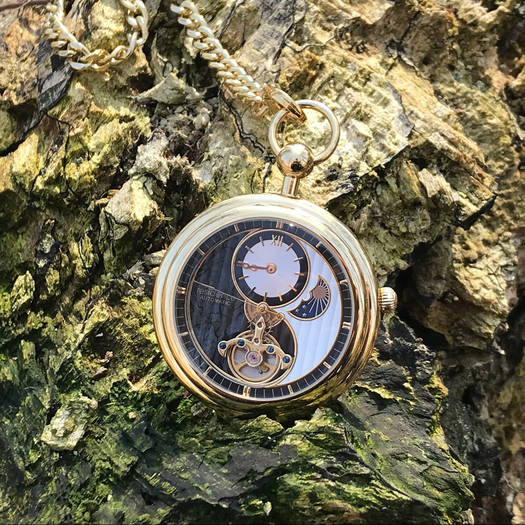 Yin Yang Pocketwatch Gold