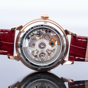 COLOR Steel Watch Rose Gold/ Bordeaux red