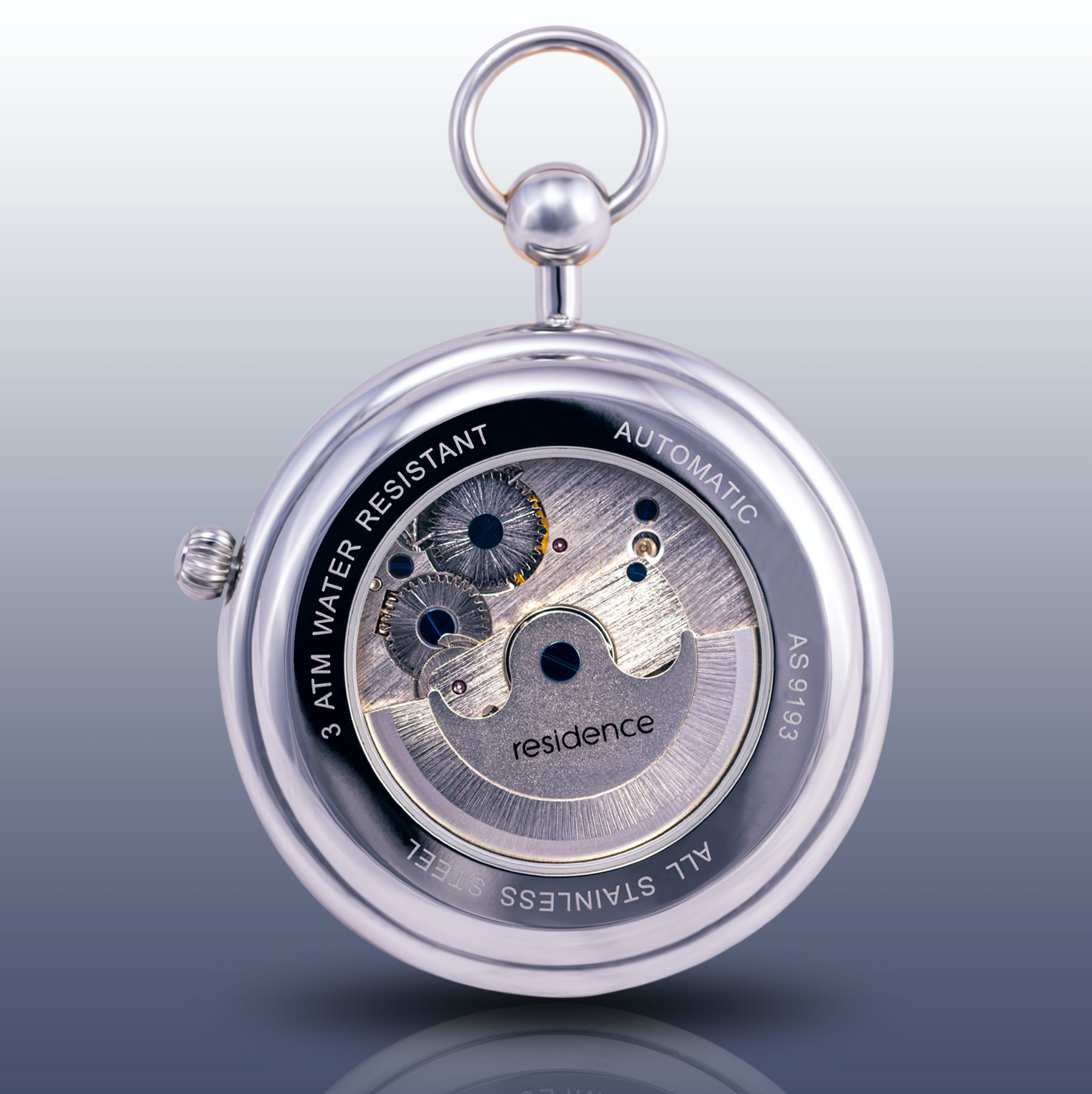 Yin Yang Pocketwatch Silver